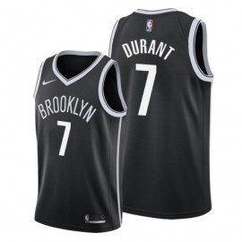 Camiseta Kevin Durant #7 Brooklyn Nets 19/20 Negro Icon Edition