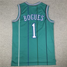 Camiseta Muggsy Bogues #1 Charlotte Hornets 92/93 Verde Classic Edition