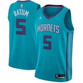 Camiseta Nicolas Batum #5 Charlotte Hornets 18/19 Azul Icon Edition