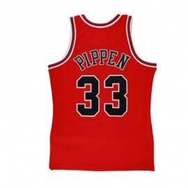 Camiseta Scottie Pippen #33 Chicago Bulls Rojo Mitchell & Ness Edition