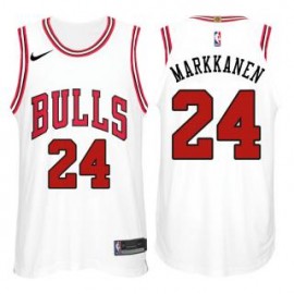 Camiseta Lauri Markkanen #24 Chicago Bulls 17/18 Blanco