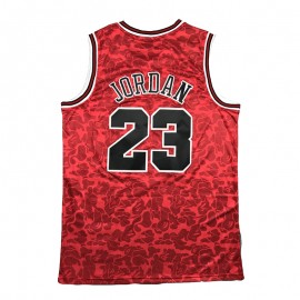 Camiseta Michael Jordan #23 Chicago Bulls Rojo BAPE Edition Camiseta Michael Jordan #23 Chicago Bulls Rojo BAPE Edition