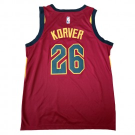 Camiseta Kyle Korver #26 Cleveland Cavaliers 17/18 Rojo Camiseta Kyle Korver #26 Cleveland Cavaliers 17/18 Rojo