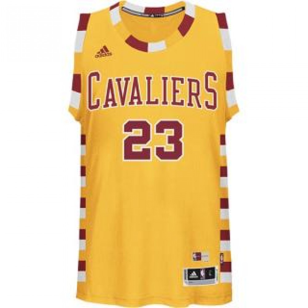 Camiseta LeBron James #23 Cleveland Cavaliers 17/18 Amarillo Classics Edition Camiseta LeBron James #23 Cleveland Cavaliers 17/18 Amarillo Classics Edition