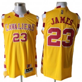 Camiseta LeBron James #23 Cleveland Cavaliers 17/18 Amarillo Classics Edition Camiseta LeBron James #23 Cleveland Cavaliers 17/18 Amarillo Classics Edition