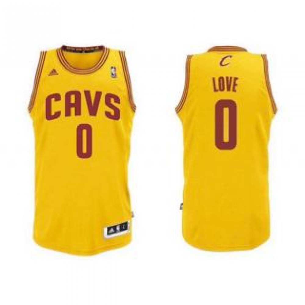Camiseta Kevin Love #0 Cleveland Cavaliers 17/18 Amarillo Camiseta Kevin Love #0 Cleveland Cavaliers 17/18 Amarillo