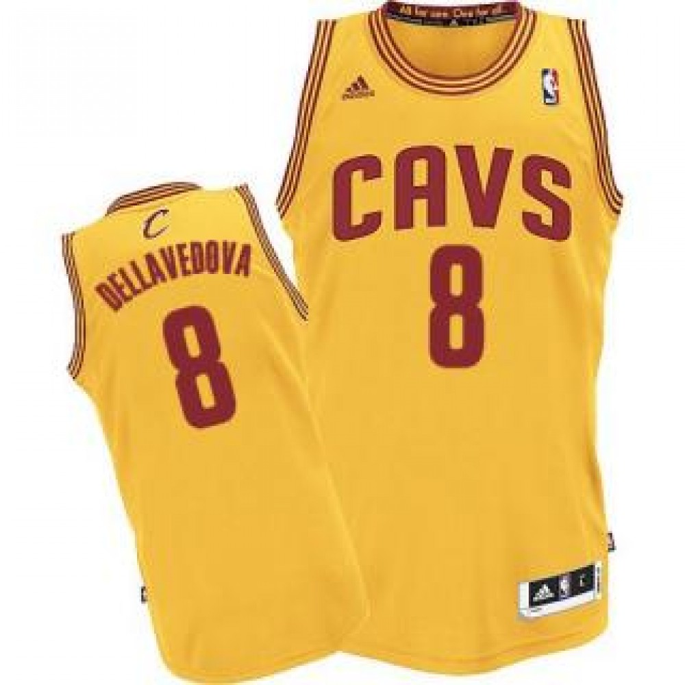 Camiseta Matthew Dellavedova #8 Cleveland Cavaliers 17/18 Amarillo Camiseta Matthew Dellavedova #8 Cleveland Cavaliers 17/18 Amarillo