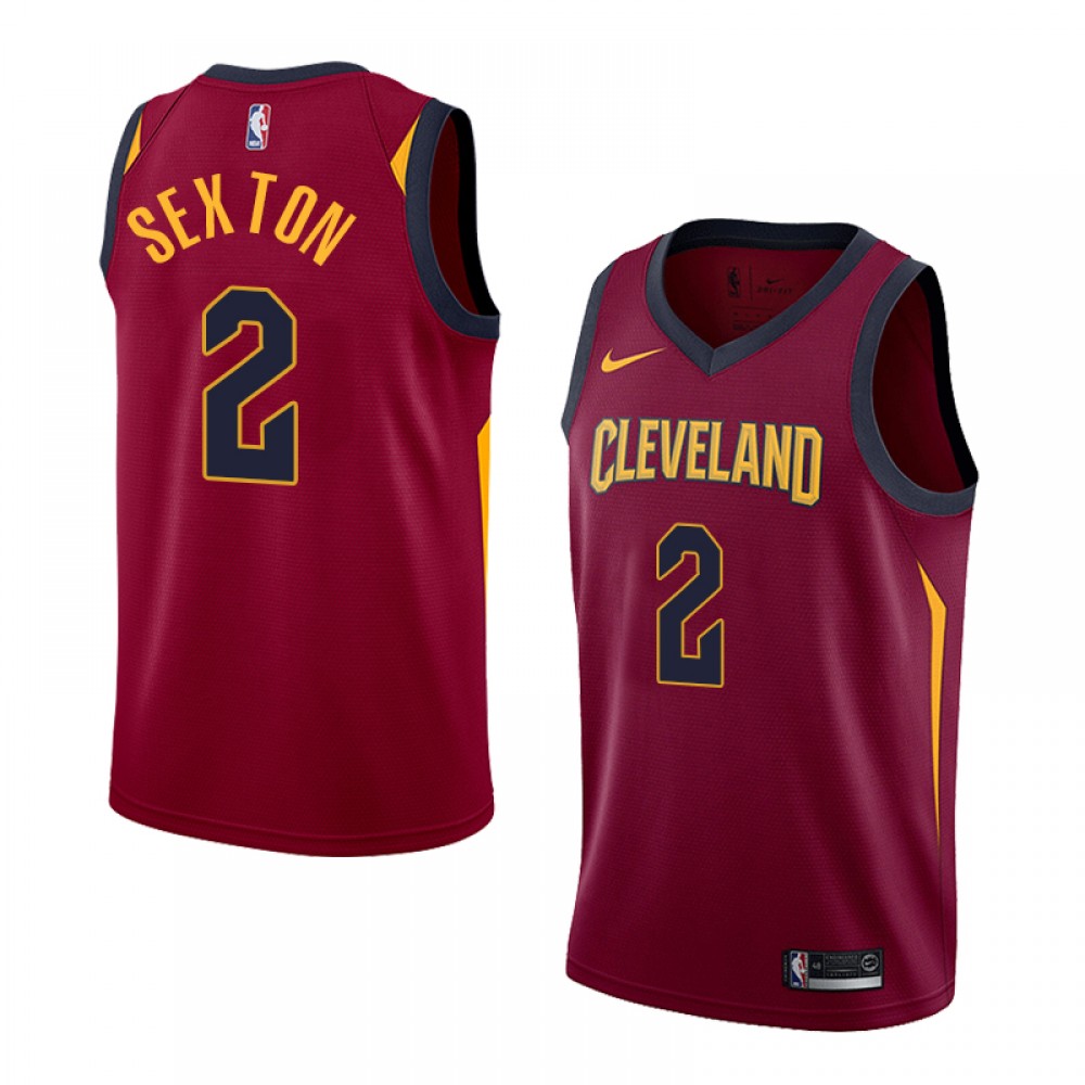 Camiseta Collin Sexton #2 Cleveland Cavaliers 17/18 Rojo Camiseta Collin Sexton #2 Cleveland Cavaliers 17/18 Rojo