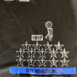 Camiseta Dirk Nowitzki #41 Dallas Mavericks 2019 Negro All Star