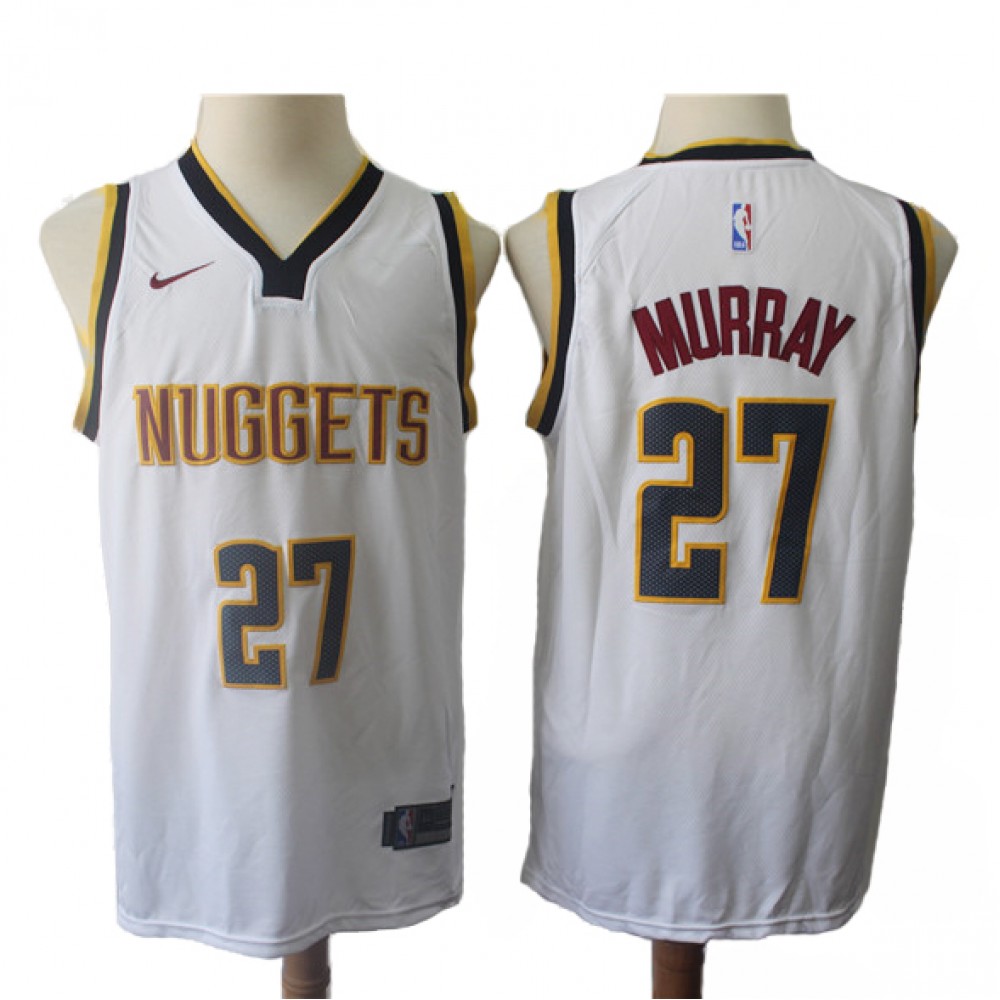 Camiseta Jamal Murray #27 Denver Nuggets 18/19 Blanco Association Edition Camiseta Jamal Murray #27 Denver Nuggets 18/19 Blanco Association Edition
