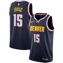 Camiseta Nikola Jokic #15 Denver Nuggets 18/19 Azul Marino Icon Edition