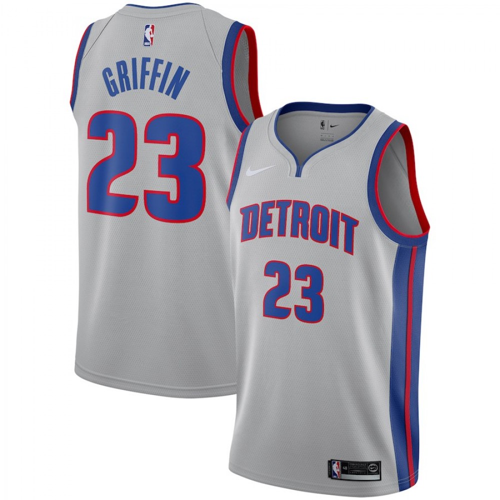 Camiseta Blake Griffin #23 Detroit Pistons 18/19 Gris Statement Edition Camiseta Blake Griffin #23 Detroit Pistons 18/19 Gris Statement Edition