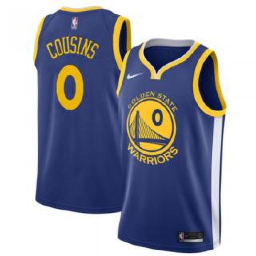 Camiseta DeMarcus Cousins #0 Golden State Warriors 18/19 Azul Icon Edition Camiseta DeMarcus Cousins #0 Golden State Warriors 18/19 Azul Icon Edition