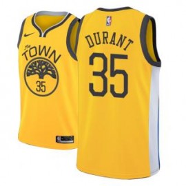 Camiseta Kevin Durant #35 Golden State Warriors 18/19 Amarillo Earned Edition