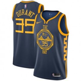 Camiseta Kevin Durant #35 Golden State Warriors 18/19 Azul Oscuro City Edition
