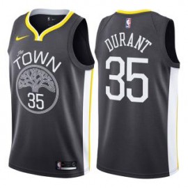 Camiseta Kevin Durant #35 Golden State Warriors 18/19 Negro Statement Edition