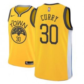Camiseta Stephen Curry #30 Golden State Warriors 18/19 Amarillo Earned Edition