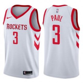 Camiseta Chris Paul #3 Houston Rockets 17/18 Blanco Association Edition