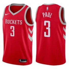 Camiseta Chris Paul #3 Houston Rockets 17/18 Rojo Icon Edition