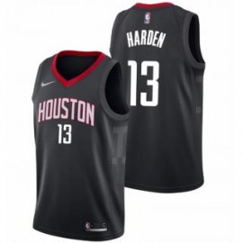 Camiseta James Harden #13 Houston Rockets 17/18 Negro Statement Edition