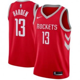 Camiseta James Harden #13 Houston Rockets 17/18 Rojo Icon Edition