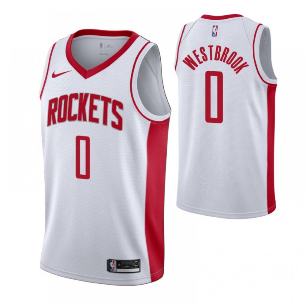 Camiseta Russell Westbrook #0 Houston Rockets 19/20 Blanco Camiseta Russell Westbrook #0 Houston Rockets 19/20 Blanco