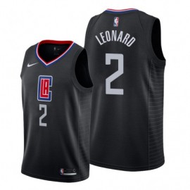 Camiseta Kawhi Leonard #2 Los Angeles Clippers 19/20 Negro Statement