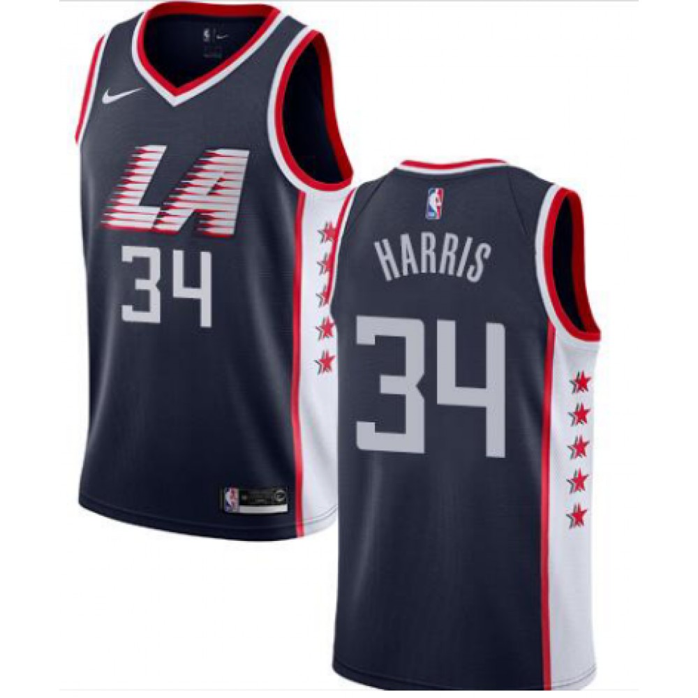 Camiseta Tobias Harris #34 Los Angeles Clippers 18/19 Azul Marino City Edition Camiseta Tobias Harris #34 Los Angeles Clippers 18/19 Azul Marino City Edition