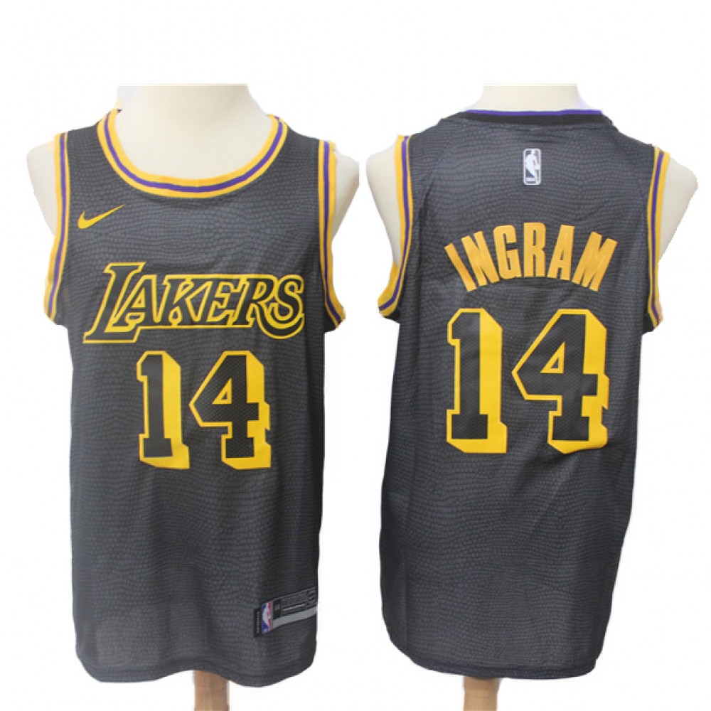 Camiseta Brandon Ingram #14 Los Angeles Lakers 18/19 Negro City Edition