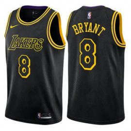 Camiseta Kobe Bryant #8 Los Angeles Lakers 18/19 Negro City Edition