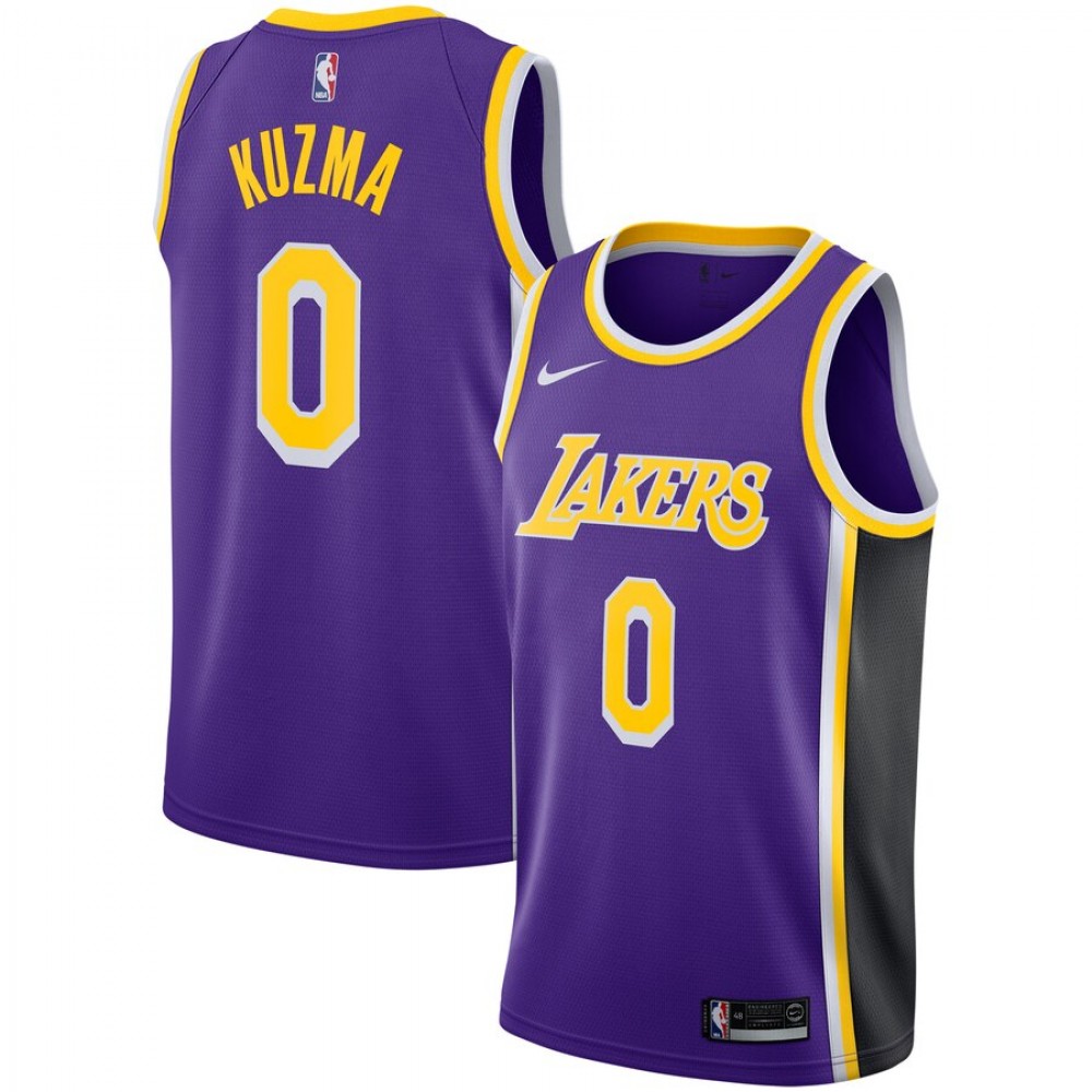 Camiseta Kyle Kuzma #0 Angeles Lakers Púrpura City Edition MiCamisetaNBA