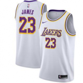 Camiseta LeBron James #23 Los Angeles Lakers 18/19 Blanco Association Edition