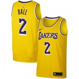 Camiseta Lonzo Ball #2 Los Angeles Lakers 18/19 Amarillo Icon Edition