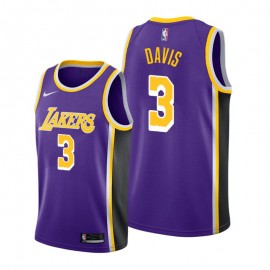 Camiseta Anthony Davis #3 Los Angeles Lakers 19/20 Púrpura Statement Edition
