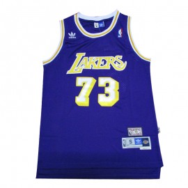 Camiseta Dennis Rodman #73 Los Angeles Lakers Púrpura Icon Edition