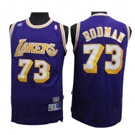 Camiseta Dennis Rodman #73 Los Angeles Lakers Púrpura Icon Edition Camiseta Dennis Rodman #73 Los Angeles Lakers Púrpura Icon Edition
