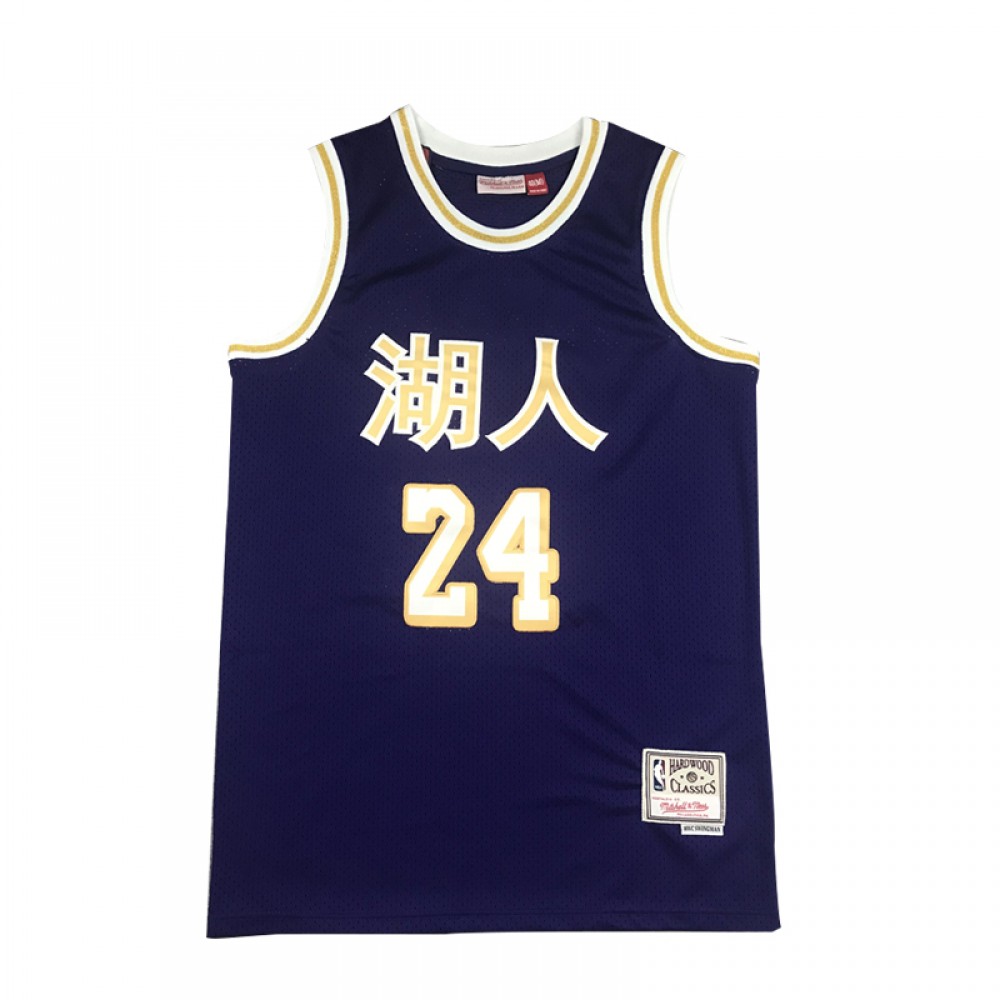 Camiseta Kobe Bryant #24 Los Angeles Lakers Púrpura Chinese Edition Camiseta Kobe Bryant #24 Los Angeles Lakers Púrpura Chinese Edition