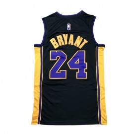 Camiseta Kobe Bryant #24 Los Angeles Lakers Negro Retirada Edition Camiseta Kobe Bryant #24 Los Angeles Lakers Negro Retirada Edition
