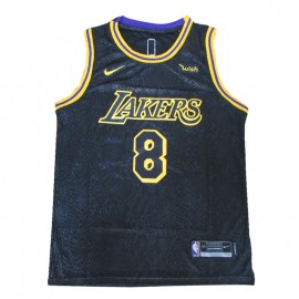 Camiseta Kobe Bryant #8/#24 Los Angeles Lakers Negro City Edition