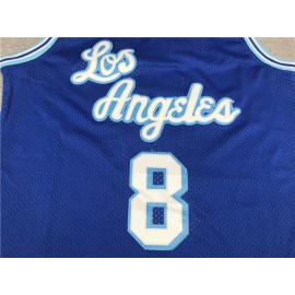 Camiseta Kobe Bryant #8 Los Angeles Lakers Azul Camiseta Kobe Bryant #8 Los Angeles Lakers Azul