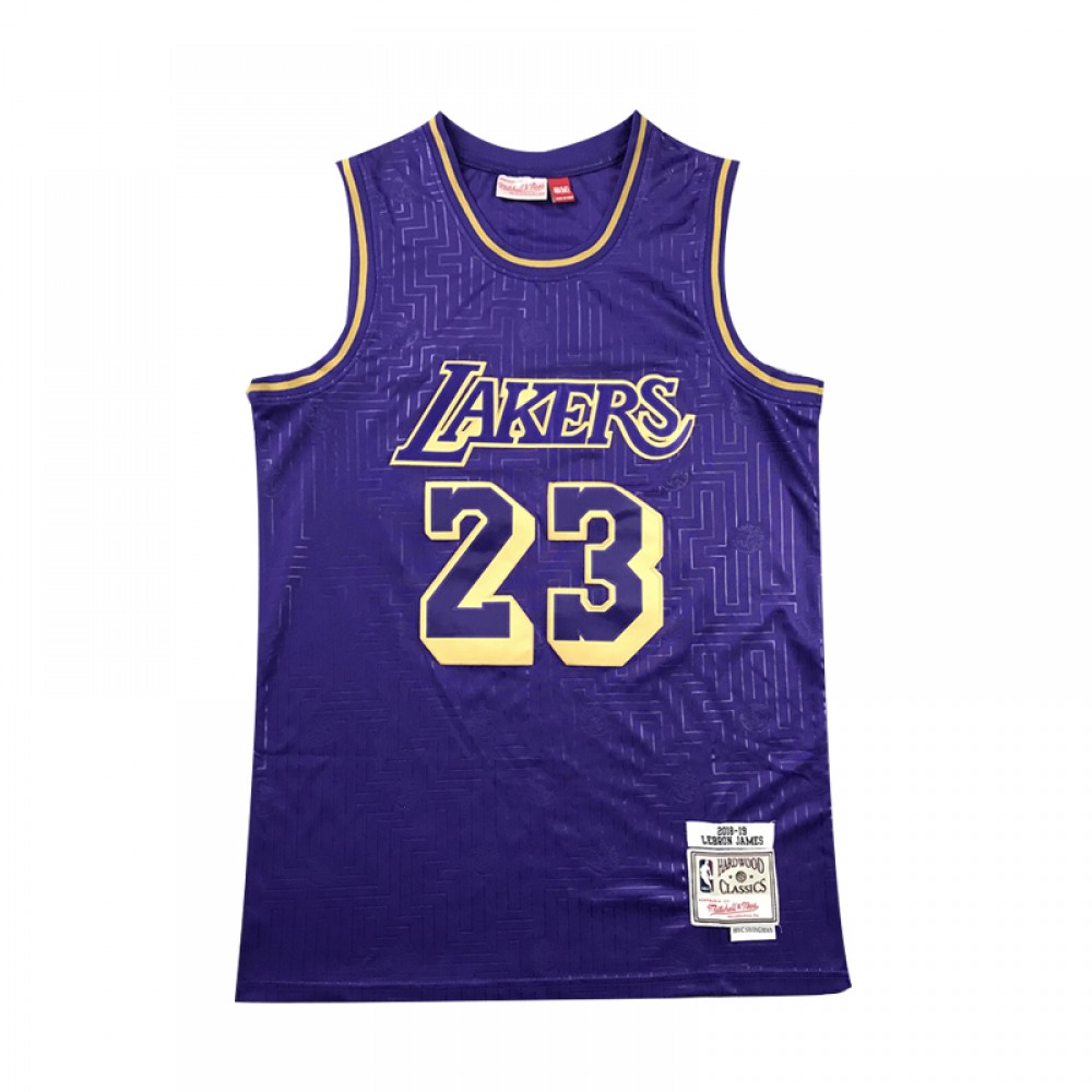 Camiseta LeBron James #23 Los Angeles Lakers Púrpura Mouse Limited Edition