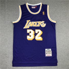 Camiseta Magic Johnson #32 Los Angeles Lakers Púrpura