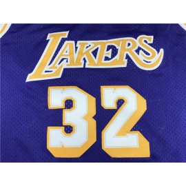 Camiseta Magic Johnson #32 Los Angeles Lakers Púrpura Camiseta Magic Johnson #32 Los Angeles Lakers Púrpura