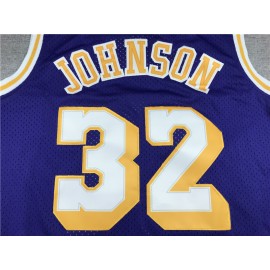 Camiseta Magic Johnson #32 Los Angeles Lakers Púrpura Camiseta Magic Johnson #32 Los Angeles Lakers Púrpura