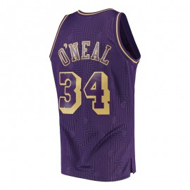 Camiseta Shaquille O'Neal #34 Los Angeles Lakers Púrpura Limited Edition