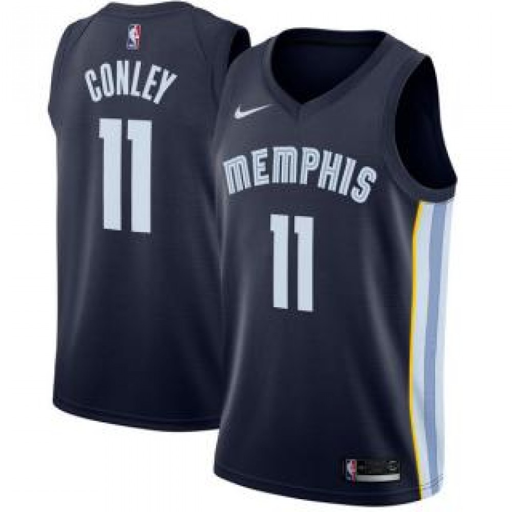 Camiseta Mike Conley Jr. #11 Memphis Grizzlies 18/19 Azul Marino Icon Edition Camiseta Mike Conley Jr. #11 Memphis Grizzlies 18/19 Azul Marino Icon Edition