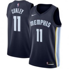 Camiseta Mike Conley Jr. #11 Memphis Grizzlies 18/19 Azul Marino Icon Edition