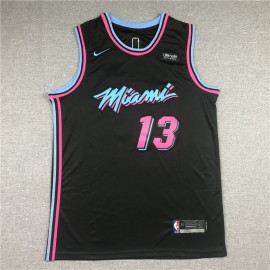 Camiseta Bam Adebayo #13 Miami Heat Negro City Edition