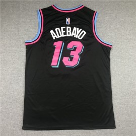 Camiseta Bam Adebayo #13 Miami Heat Negro City Edition Camiseta Bam Adebayo #13 Miami Heat Negro City Edition