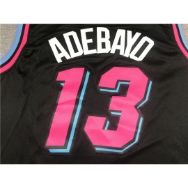 Camiseta Bam Adebayo #13 Miami Heat Negro City Edition Camiseta Bam Adebayo #13 Miami Heat Negro City Edition
